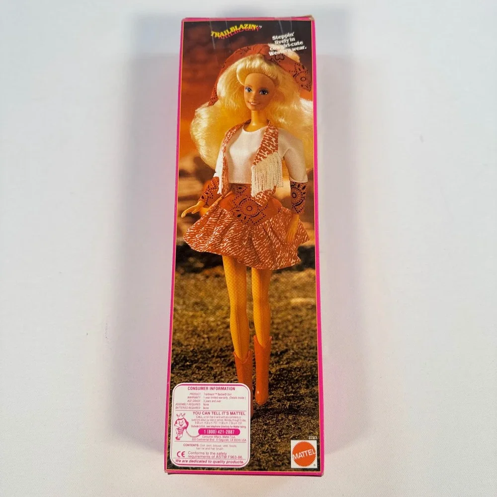 Mattel Trailblazin Barbie Doll 1991 Special Edition Western Cowgirl 2783 NIB